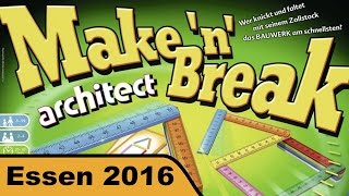 Make 'n' Break Architect - Brettspiel - Essen 2016 live