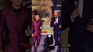 Messi Said This In Front Of Cristiano Ronaldo!😱🥶 #shorts
