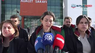 Bitlis Barosu’ndan 'Tehlikedeki Avukatlar' Temalı Basın Açıklaması