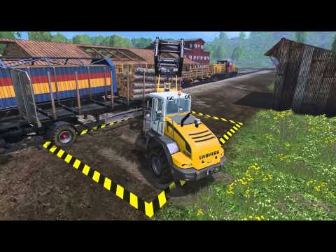 лесозаготовка в Farming Simulator 15