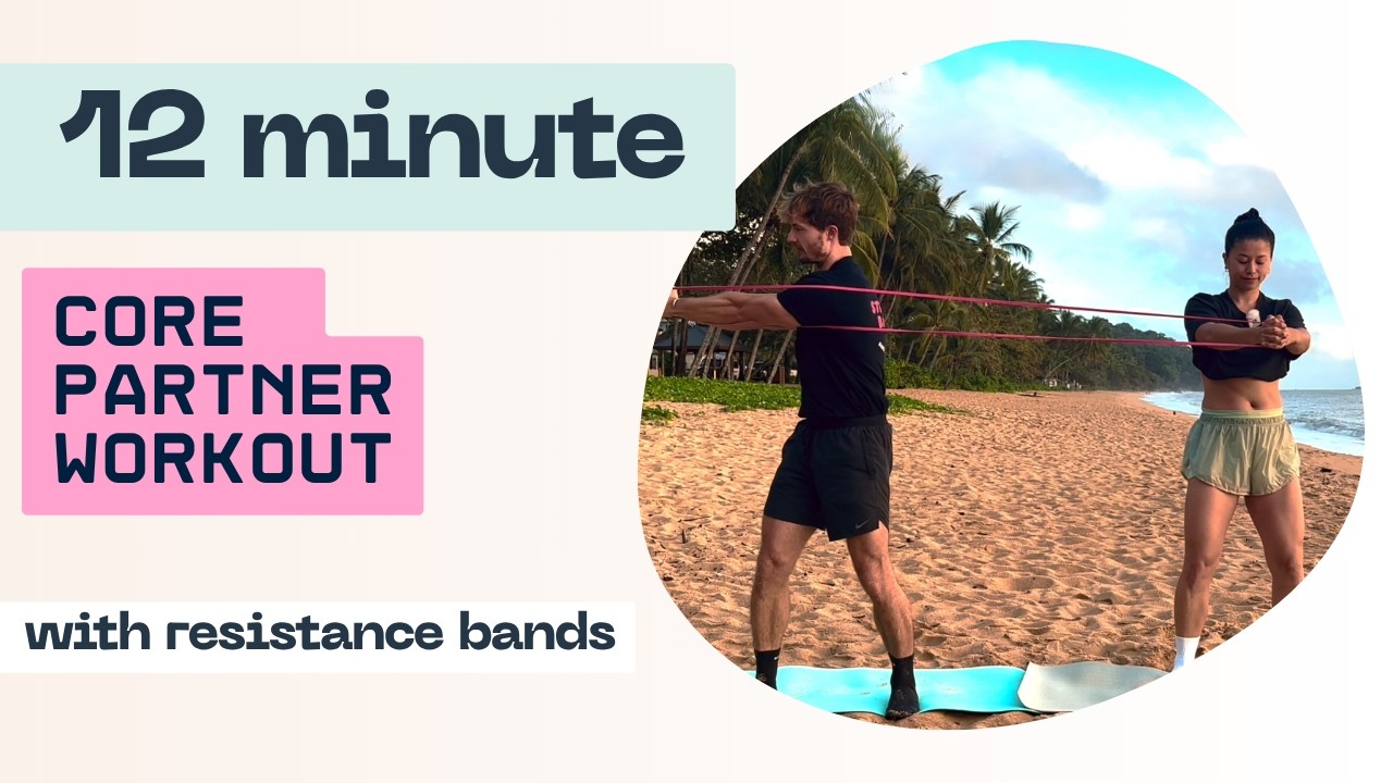 Partner Core | 12 Minute Resistance Band Workout - YouTube