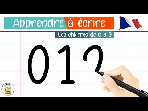 Learn To Write The Numbers From 0 To 9 In French In Numbers And Letters - Learn To Draw The Numbers