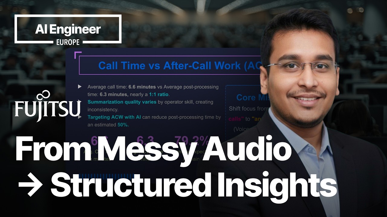 Fujitsu's Dippu Singh on AI for Voice Data Analysis - AI Engineer