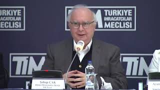 Yönetim kurulu başkanımız Sayın Şahap Çak'ın Türkiye İhracatçılar Meclisi’ndeki 