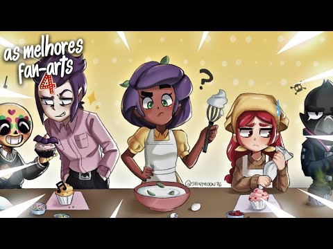 TOP 10 ULTIMATE FAN-ARTS! AS MELHORES FAN-ARTS DE BRAWL STARS! (Brawl Stars)
