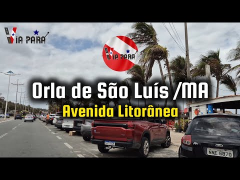 DIRIGINDO NA AVENIDA LITORÂNEA: 7KM DE ORLA EM SÃO LUÍS DO MARANHÃO.  DIRIGINDO VIA PARÁ. #turismo 