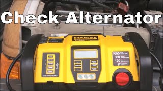 How To Check Your Alternator With The Stanley Fatmax 1000 Peak Amp Power Station 1000A