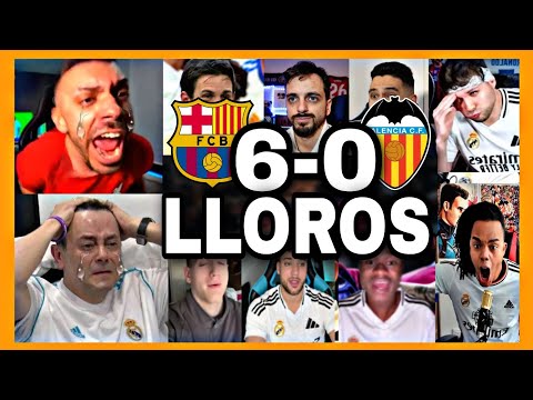 The best reactions and cries of Real Madrid fans to Barcelona 6-0 Valencia
