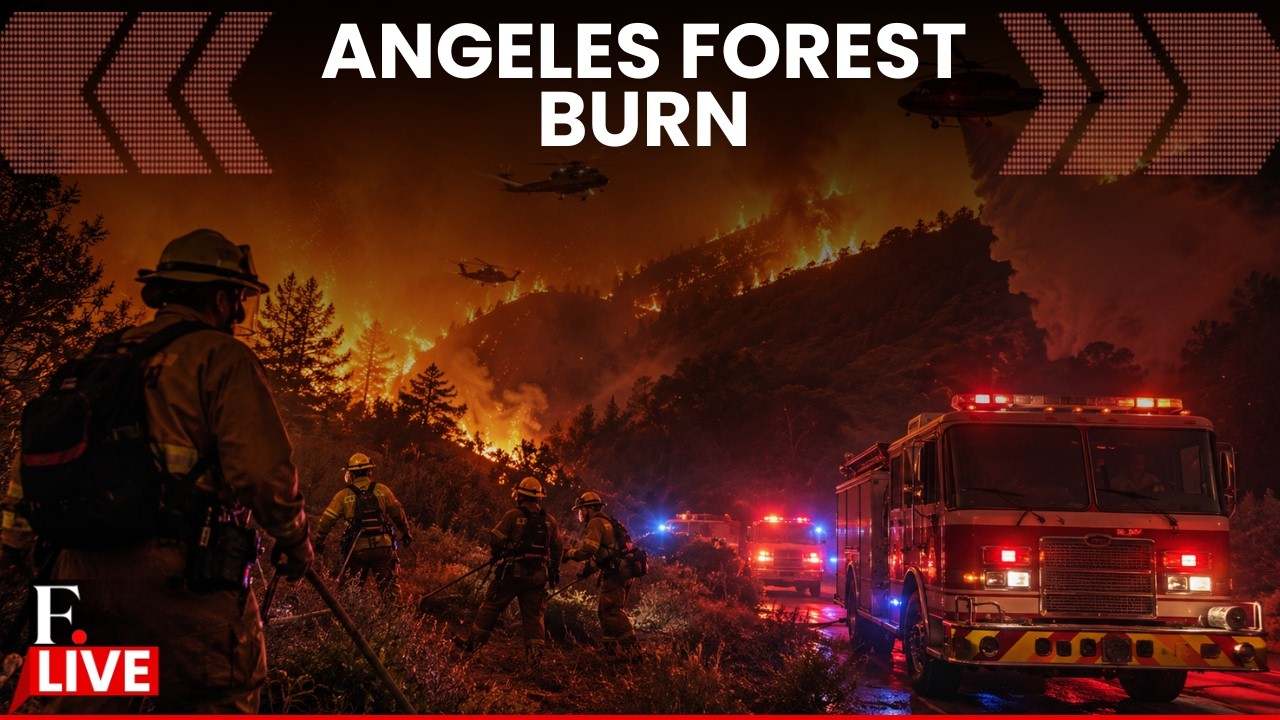 Wildfire Triggers Evacuations After Reaching Angeles National Forest | LIVE