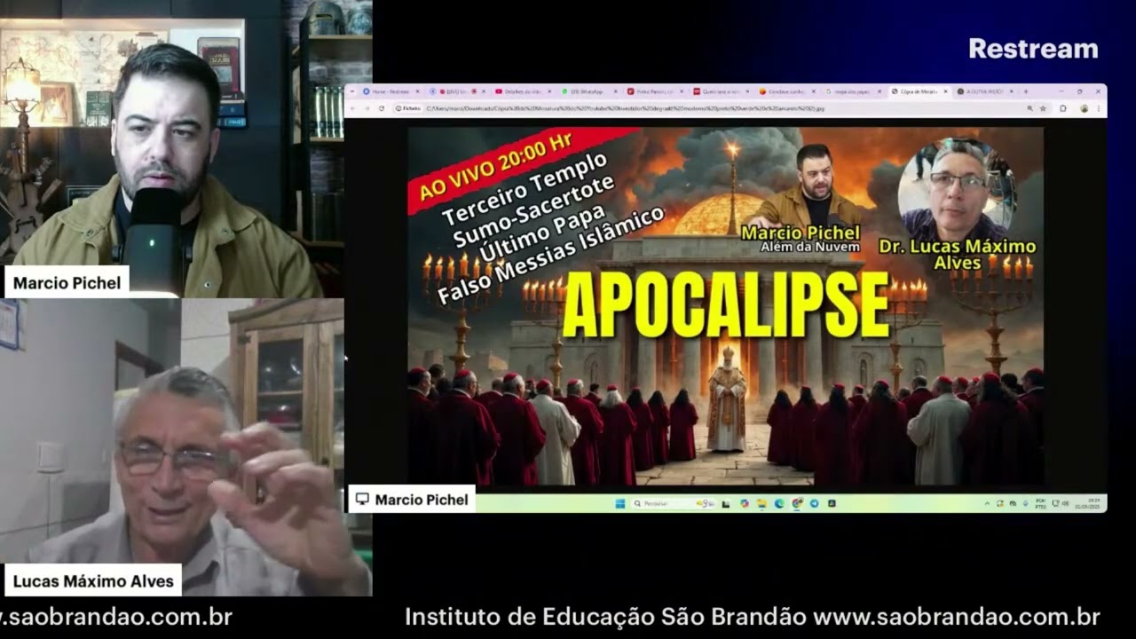 48a Aula em 01/05/2024 LIVE NO CANAL ALEM DA NUVEM  UMA VISAO PANORAMICA DO APOCALIPSE