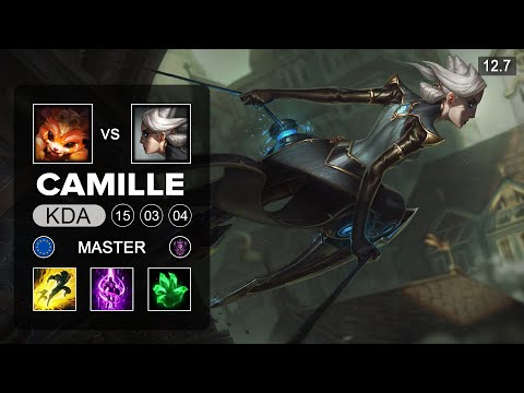 Camille vs Gnar Top - EUW Master - Patch 12.7 Seaosn 12