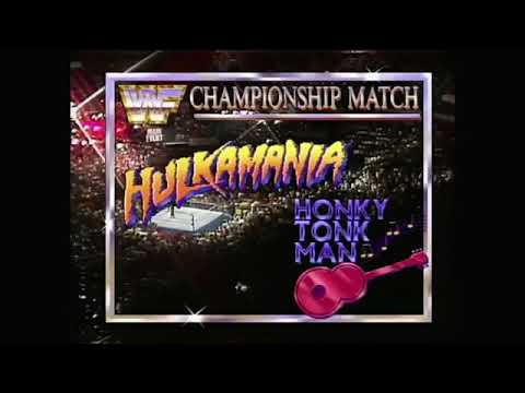 HonkyTonk Man vs Hulk Hogan WWF Saturday Night Main Event