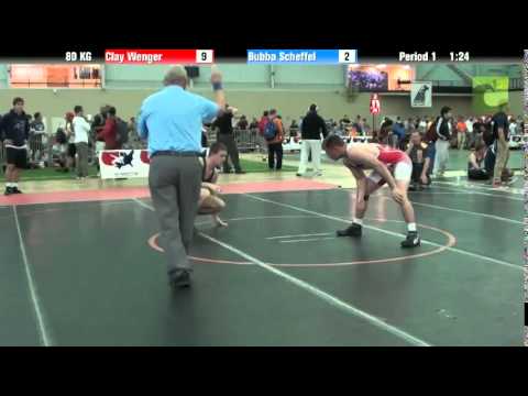 Men`s Freestyle 80 KG Clay Wenger vs. Bubba Scheffel