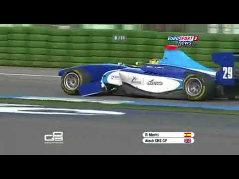 GP3 2010 Roberto Merhi Crash Round 5 Germany Hockenheim