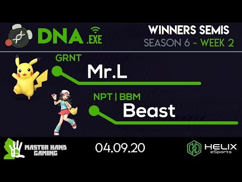 DNA.EXE S6:W2 - GRNT | Mr.L (Pikachu) Vs. NPT | BBM | Beast (Pokemon Trainer) - W Semifinals