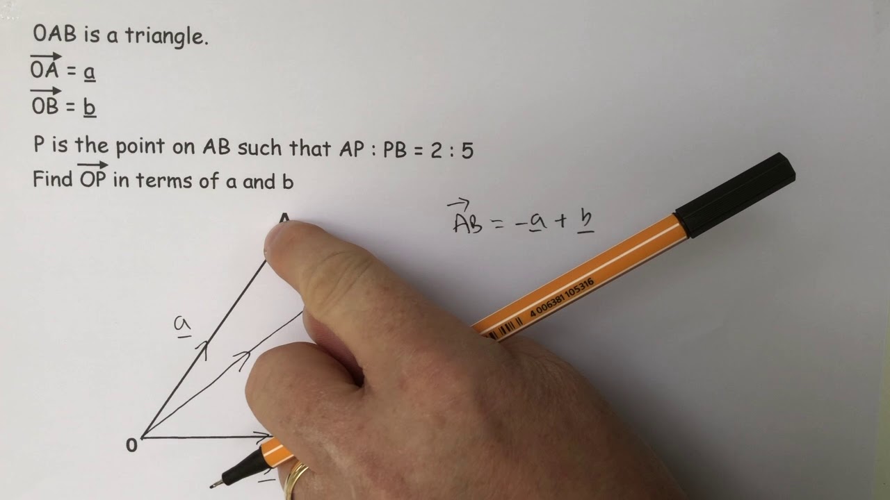 Vectors: Finding a position vector