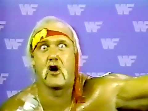 Hulk Hogan cuts promo for The Big Event in Toronto 1986