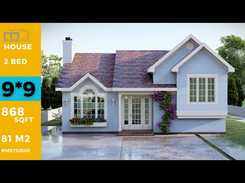 Tiny House Design Idea 9X9 Meters . (868square foot)