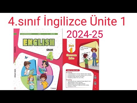 İlkokul 4.sınıf İngilizce 1.Ünite unit 1 Classroom Rules 2024-25