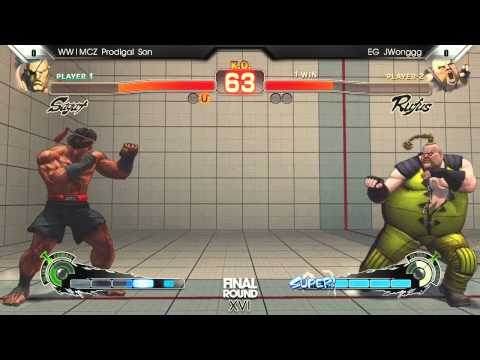 Final Round 16 Super Street Fighter 4 Arcade Edition Top 16 Ryan Hart vs Justin Wong
