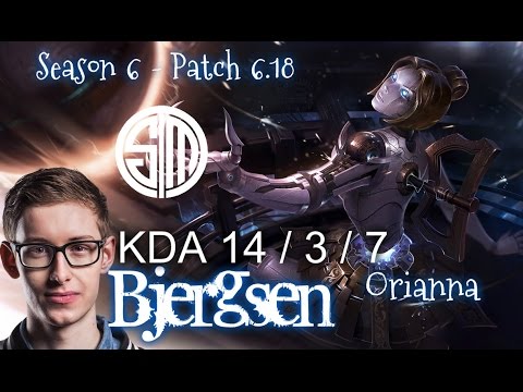 TSM Bjergsen ORIANNA vs MALZAHAR Mid - Patch 6.18 KR Ranked | League of Legends