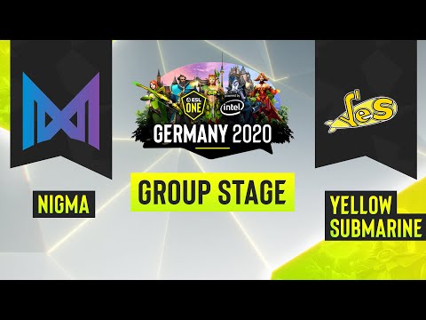 Dota2 - Nigma vs. Yellow Submarine - Game 1 - ESL One Germany 2020 - Group Stage