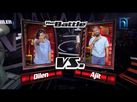 Dilen Angbo Vs Ajit Sunar "Mero Kalpanama.... " The Battle | The Voice of Nepal Season 4