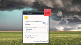 MyWeather Windows 7 Sidebar Gadget