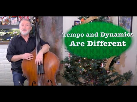 Incredibly Useful Exercises, TEMPO AND DYNAMICS ARE DIFFERENT