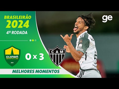 Gols e lances de Cuiabá x Atlético Mineiro