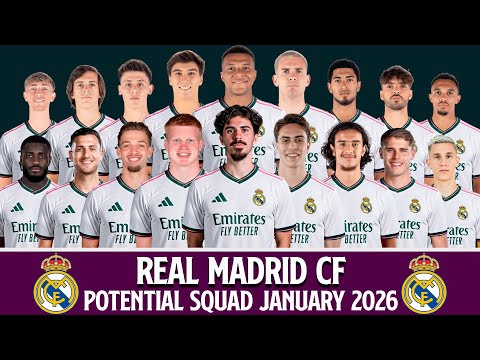 Real Madrid Potential Squad January 2026 | Transfer Rumours & New Players