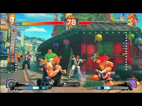 SSF4 Rank Match  ACE E I RI N (GU)  vs hydeBUFFY (AD)
