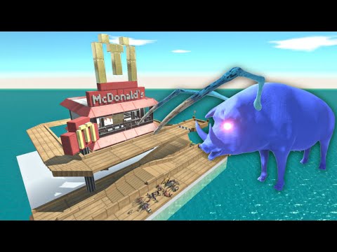 Run For Life - escape From Alien Blue Wild Boar - Animal Revolt Battle Simulator