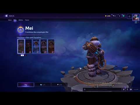(Heroes of The Storm) Necrotopologist Mei Skin Demo (PTR)