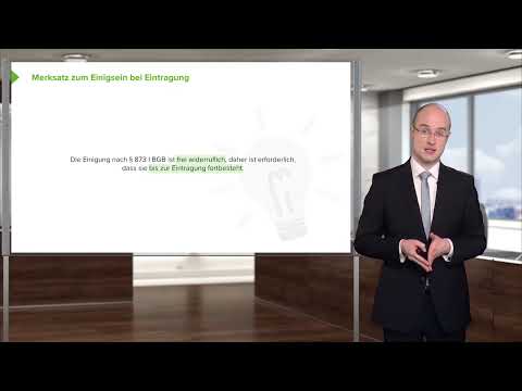 Immobiliarsachenrecht I Übereignung eines Grundstücks (§§ 873 I, 925 I BGB) I RA Mario Kraatz