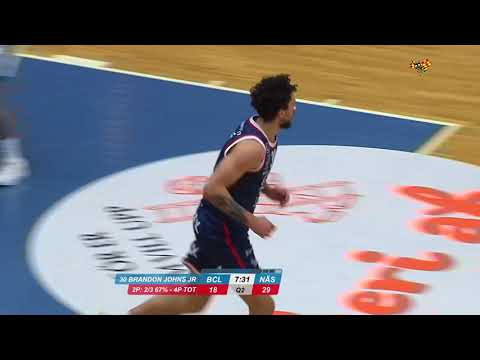Brandon Johns Jr. bully dunk vs. Nässjö Basket