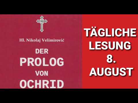 Der Prolog von Ohrid vom 8. (21.) August