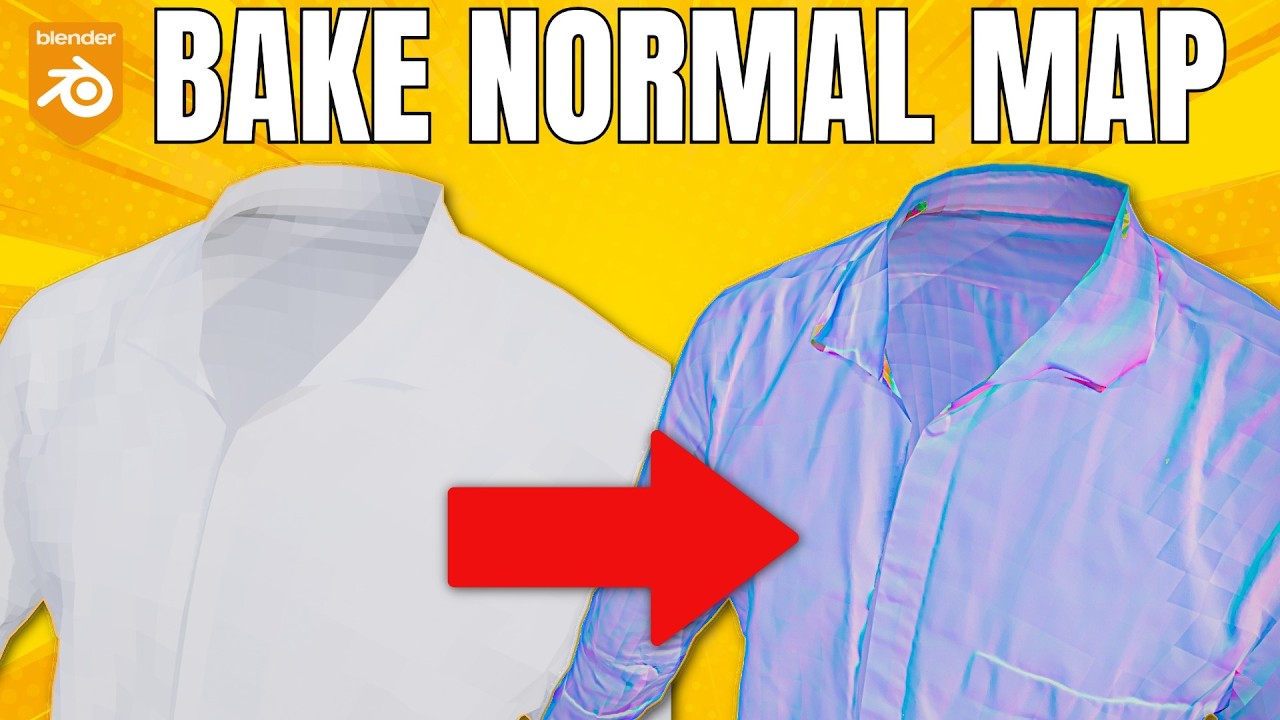 Blender Normal Map Baking Tutorial: High Poly 3D Scan to Low Poly Retopo