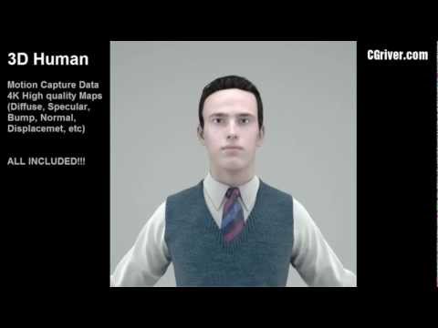 Rigged & Animated 3D Model (Human, People, Man, Boy, Male Character) 3DS Max + VRay CBoy0001HD2CS