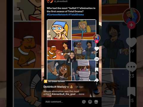 Who Had The Most Trash Elimination In Total Drama Island? #shorts #meme