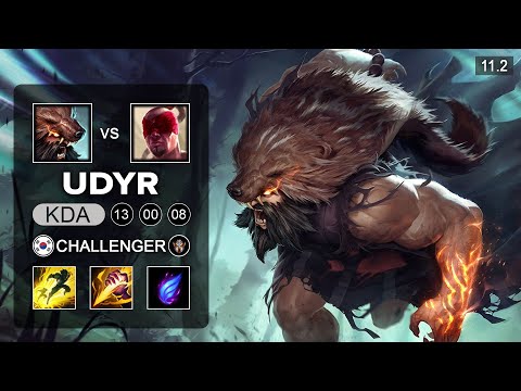 Udyr Jungle vs Lee Sin - KR Challenger Patch  11.2
