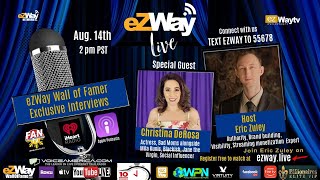 Actress Christina De Rosa on eZWay Live Bad Moms, Blackish and more! video