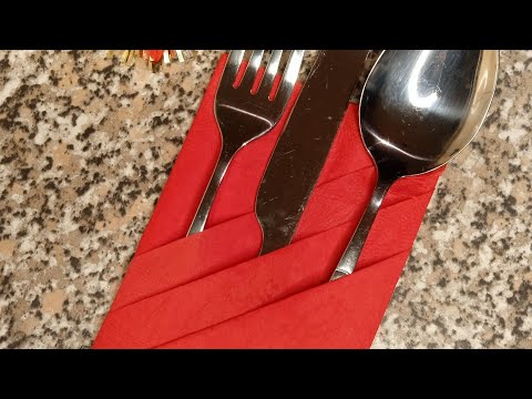 🎀Jednostavno i brzo savijanje salveta | Pocket Napkin Folding🎀