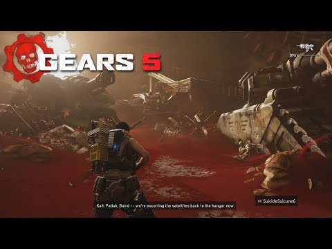 Gears 5 : Campaign Walkthrough 3 Player Co-op Part 10 : Vasgar!!!