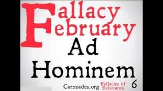 Ad Hominem (Logical Fallacy)