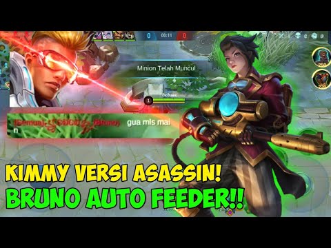 EXPERIMENT!! KIMMY PAKE EMBLEM ASSASIN! ENEMY AUTO SURENDER!! | MOBILE LEGENDS