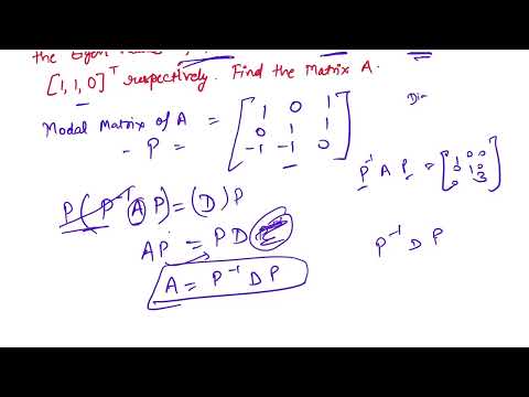 Diagonalizing a Square Matrix - Numerical (Type 2) Video