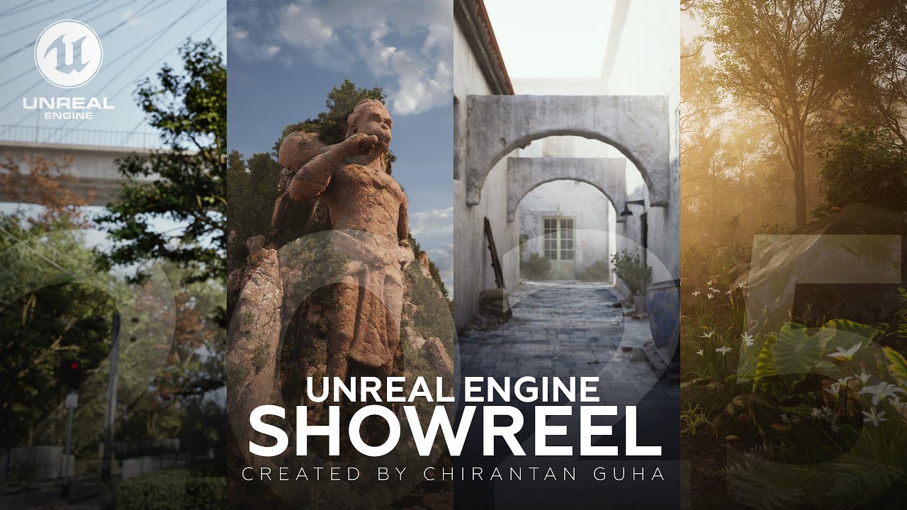 Unreal Engine 5 Cinematic Showreel | Real-Time Rendering & 3D Environments | Chirantan Guha | 2025