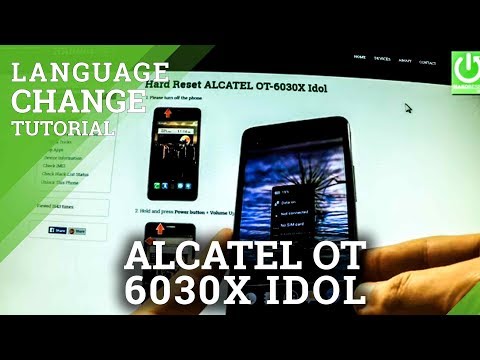 Add Language in ALCATEL OT-6030X Idol - How to Change Language