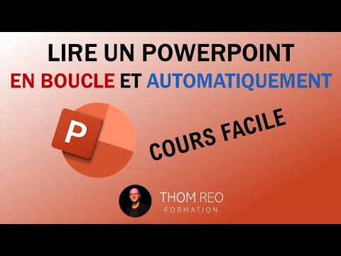 Comment lire un POWERPOINT automatiquement et en boucle? - Tutoriel